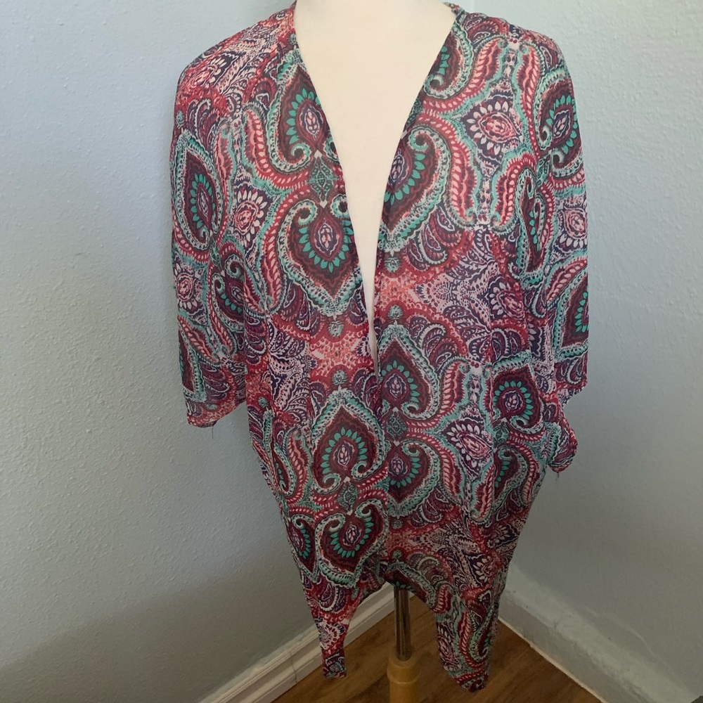Sheer kimono With lace - Medium